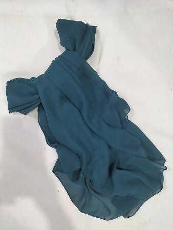 Plain Chiffon Scarf - Teal