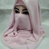 Plain Niqab Ready to Wear - Light Pink