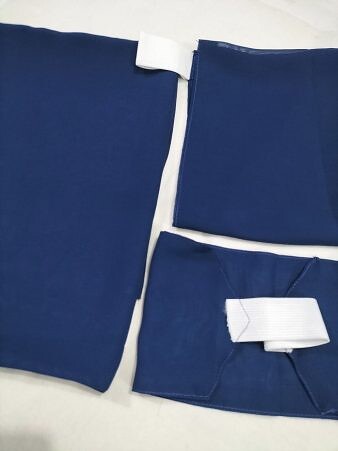 Three Piece Matching Square Hijab Set - Blue