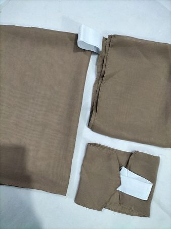 Three Piece Matching Square Hijab Set - Dirty Brown Three Piece Matching Square Hijab Set - Dirty Brown