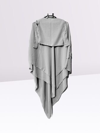 Khimar with Niqab Ready to Wear - Light Grey