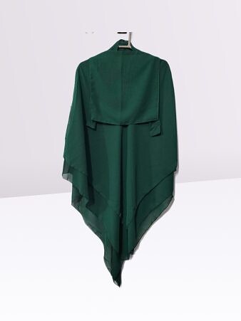 Three Khimar with Niqab Ready to Wear - Sea Green