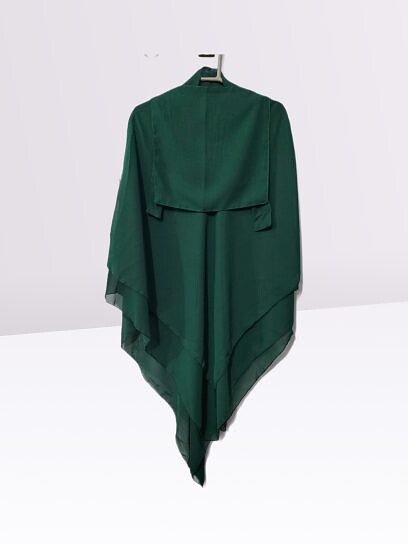 Three Khimar with Niqab Ready to Wear - Sea Green