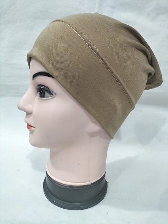 Plain Tube Underscarf - Coffee