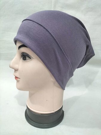 Plain Tube Underscarf - Purple