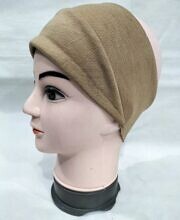 Cotton Jersey Bandana Head Band - Coffee