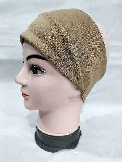 Cotton Jersey Bandana Head Band - Coffee