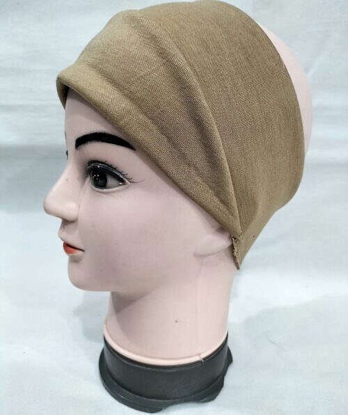 cotton jersey bandana head band coffee