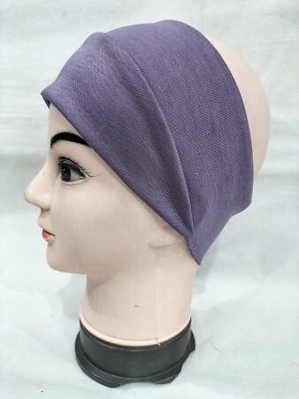 Cotton Jersey Bandana Head Band - Purple