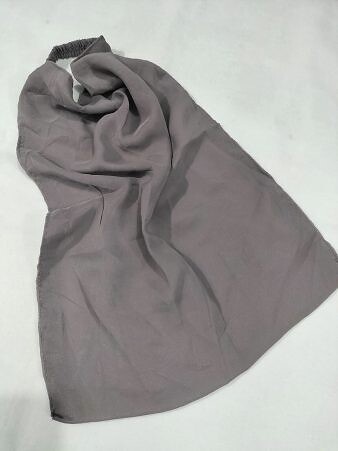Elastic Half Niqab - Dirty Brown