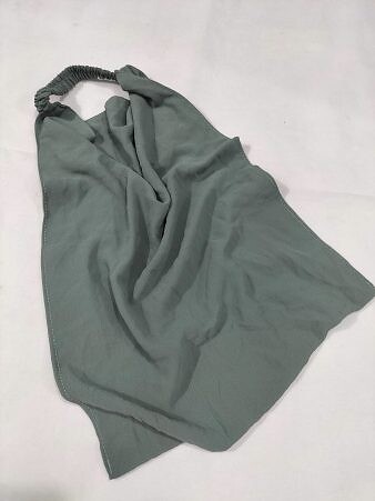 Elastic Half Niqab - Fern Green