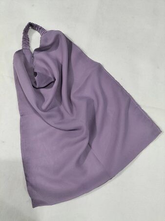 Elastic Half Niqab - Purple