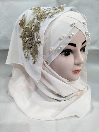 Pearl Ready to Wear with Golden Bunch for Kids - Nude