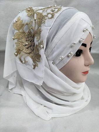 Pearl Ready to Wear with Golden Bunch for Kids - Off White