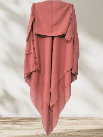Khimar with Niqab Ready to Wear - Cinnamon Brown