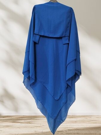 Khimar with Niqab Ready to Wear - Royal Blue