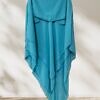 Khimar with Niqab Ready to Wear - Sky Blue
