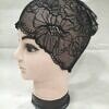 Lace Hijab Band - Black (Design 1)