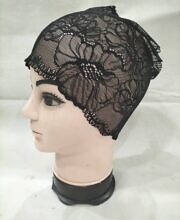 Lace Hijab Band - Black (Design 1)