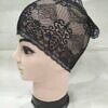 Lace Hijab Band - Black (Design 5)