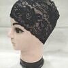 Lace Hijab Band - Black (Design 8)