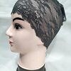 Lace Hijab Band - Charcoal