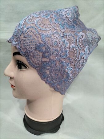 Lace Hijab Band - Light Purple
