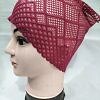Lace Hijab Band - Maroon