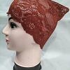 Lace Hijab Band - Rust