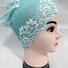 Lace Hijab Band - Sky Blue