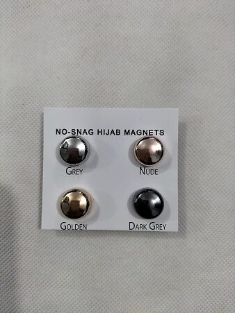 Magnetic Scarf Pins - Metallic Rounded Magnet