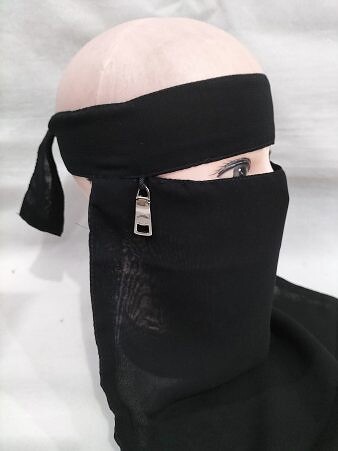 Saudi Niqab - Zip Design 1