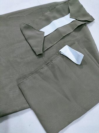 Three Piece Matching Square Hijab Set - Brownish Grey