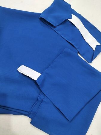 Three Piece Matching Square Hijab Set - Royal Blue