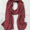 Plain Maxi Chiffon Scarf - Rust