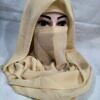Plain Niqab Ready to Wear - Fawn