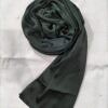 Crinkle Silk Scarf - Forest Green