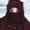 Crown Ready to Wear Niqab with Pearls - Burgundy