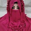 Crown Ready to Wear Niqab with Pearls - Deep Pink