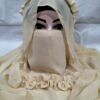 Crown Ready to Wear Niqab with Pearls - Fawn