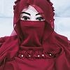 Crown Ready to Wear Niqab with Pearls - Maroon