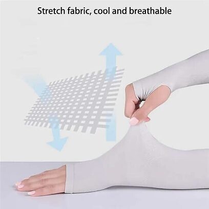 Lets Slim Cooling Arm Sleeves - Navy Blue