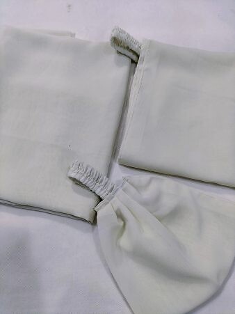 Plain Three Piece Matching Hijab Set - Pastel Lime Green