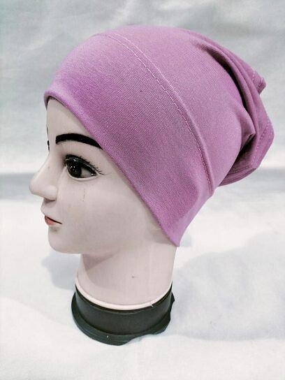 Plain Tube Underscarf - Mauve