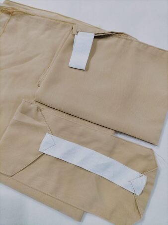 Three Piece Matching Square Hijab Set - Coffee