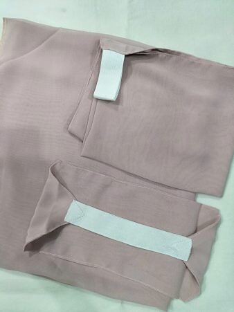 Three Piece Matching Square Hijab Set - Dirty Purple