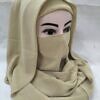 Plain Niqab Ready to Wear - Fawn