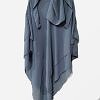 Khimar with Niqab Ready to Wear - Steel Grey