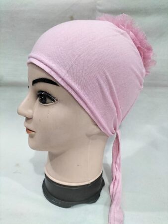 Light Volumizer Tie Back Bonnet - Pink Light Volumizer Tie Back Bonnet - Pink