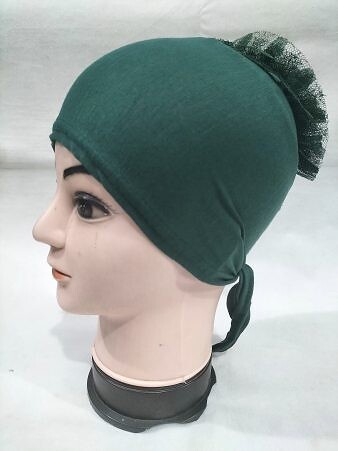 Light Volumizer Tie Back Bonnet - Sea Green